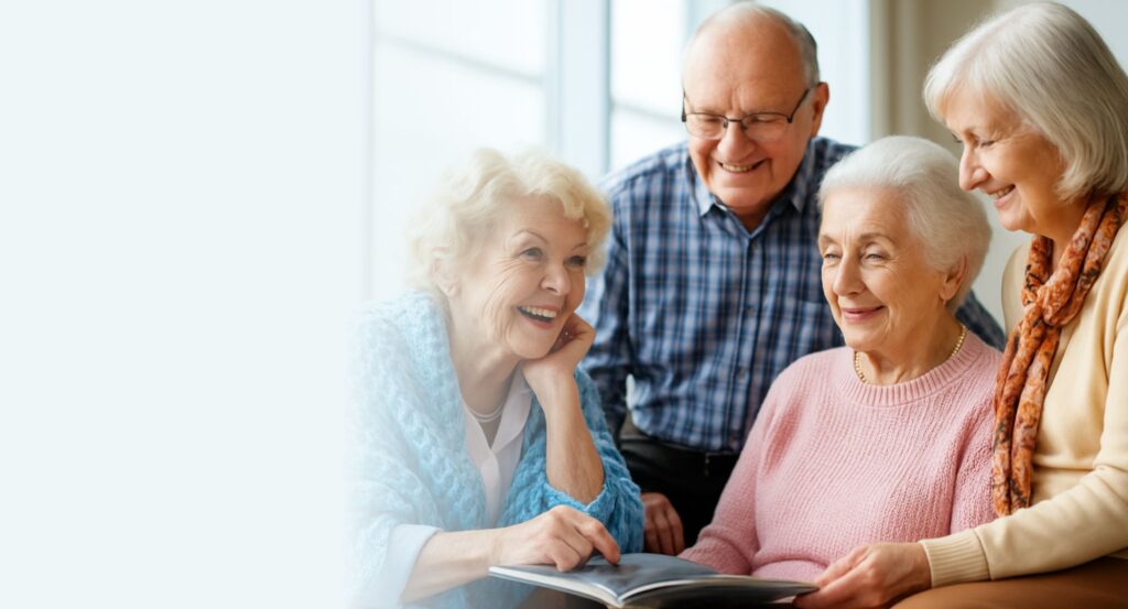 seniors at at Safe Harbor Amoré assisted living home in Spring Hill, Florida