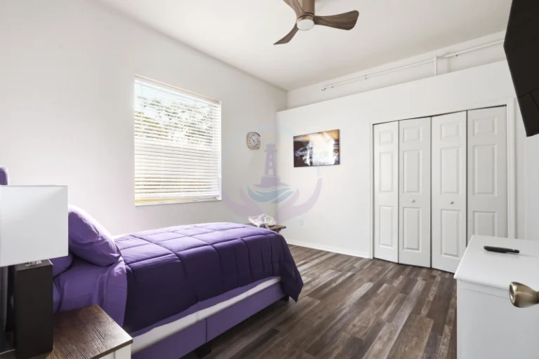 Private resident room at Safe Harbor Amoré assisted living home in Spring Hill, Florida